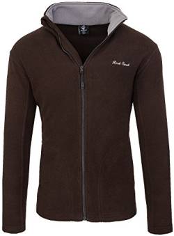 Rock Creek Herren Fleecejacke Sweatjacke Herrenjacke Übergangsjacke H-139 [Brown XL] von Rock Creek