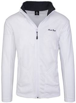 Rock Creek Herren Fleecejacke Sweatjacke Herrenjacke Übergangsjacke H-139 [White S] von Rock Creek