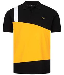 Rock Creek Herren Polo T-Shirts Basic Shirt Kurzarm Poloshirt Polohemd Slim Fit Sommer Shirts Männer T Shirt Top Polokragen H-307 Schwarz 3XL von Rock Creek