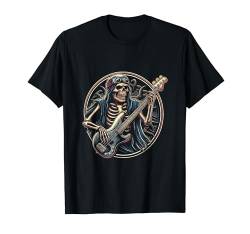 Skelett-Rockgitarre, Gitarrist, Gitarrist, Spieler, Herren, Jungen, Mädchen T-Shirt von Rock Guitar Fire Guitarist Apparel Co.