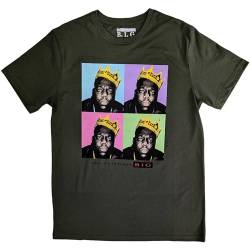 Biggie Smalls Crown Pop Art offiziell Männer T-Shirt Herren (Small) von Rock Off officially licensed products