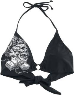 Rock Rebel by EMP Damen schwarzes Bikinioberteil mit Totenkopf Print M von Rock Rebel by EMP