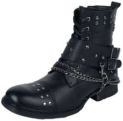 Rock Rebel by EMP Herren schwarze Boots mit rockigen Details EU40 von Rock Rebel by EMP