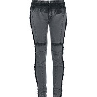 Rock Rebel by EMP - Rock Jeans - Megan - W27L30 bis W31L32 - für Damen - Größe W30L32 - grau von Rock Rebel by EMP