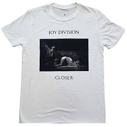 Joy Division Classic Closer White offiziell Männer T-Shirt Herren (Medium) von Rockoff Trade