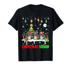 Drei Weihnachtsmann Rentier Elfen Ratten Weihnachten Bauernliebhaber Kinder T-Shirt von Rodent Christmas Costume