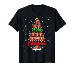 Merry Christmas Group Weihnachtsmann Eichhörnchen als Weihnachtsbaumbeleuchtung T-Shirt von Rodent Christmas Costume