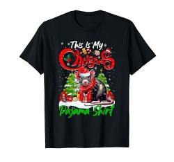 My Christmas Tree Pyjama-Shirt, Weihnachtsmann, Ratte, Tierliebhaber T-Shirt von Rodent Christmas Costume