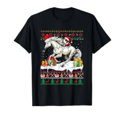 Santa Meerschweinchen Reitpferd Weihnachtspullover Liebhaber Besitzer T-Shirt von Rodent Christmas Costume