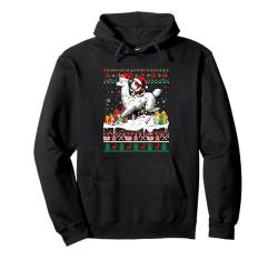 Santa Meerschweinchen reiten Lama, Weihnachtspullover, Besitzer Pullover Hoodie von Rodent Christmas Costume