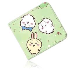 Roffatide Cartoon Chiikawa Geldbörsen Frauen Hachiware Kunstleder Bi-fold Usagi Reise Geldbörse Münztasche Momonga Geldbörsen Slim Single Fold Geldbörse E von Roffatide