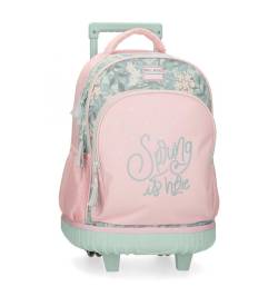 Roll Road für Mädchen. 4082942 Spring ist da 2R rosa rollender Rucksack (OSFA), Lässig, Polyester, Kinderbekleidung von Roll Road