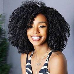 24 Inch Wig Human Hair For Black Women Echthaar Perücke Afro Kinky Curly Wigs For Women 100% Human Hair Wigs Glueless None Lace Afro Hair Wigs Human Hair Wigs 180% Density von Romface