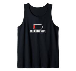 Seilspringen bei schwacher Batterie benötigt Springseil Tank Top von Rope Jumping And Rope Skipping Designs