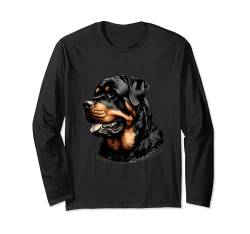 Rottweiler-Shirt, Rottie, für Mama, Hund, Hund, Haustier, Welpenliebhaber Langarmshirt von Rottweiler Shirts and Doggie Gifts