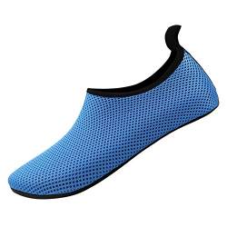 Rouingdd Strand Badeschuhe Damen und Herren - Unisex Wasserschuhe, rutschfeste Leichte Bequem Aquaschuhe Schwimmschuhe, Sommer Outdoor Große Größen Strandschuhe Schnell Trocknend Kinder Barfußschuhe von Rouingdd