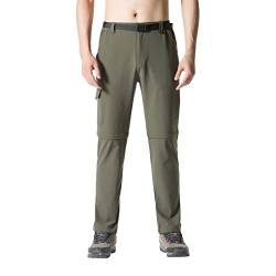 Rrongwn Wanderhose Herren Zip Off Abnehmbar Outdoorhose Schnell Trocknend Atmungsaktiv Trekkinghose Sommer Dünn Sonnenschutz Funktionshose Leicht Arbeitshose Mit Taschen von Rrongwn