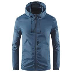 Rrongwn Windbreaker Herren Atmungsaktiv Fahrradjacke Winddichte und Wasserdicht Herbst Winter Softshelljacke Hunting Pilot Hoodie Outdoor Sport Jacket Climbing Funktionsjacke von Rrongwn