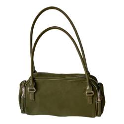 Ruarby Damen-Achseltasche aus Nylon, einfache Handtasche, passend zu Unterarmtasche, koreanischer Stil, Umhängetasche, Einkaufstasche, Dating-Tasche, armee-grün von Ruarby