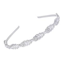 Strass-Stirnband für Damen, Junggesellinnenabschied, Kopfbedeckung, Hochzeit, Haarreif, Musikfestival, elegantes Kronenstück, Haarreif, Damen-Kopfbedeckung von Ruarby