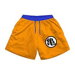 Rulercosplay Anime Badehose, 12,7 cm Schrittlänge, lustige Boardshorts für Herren, Jungen, Goku, M von Rulercosplay