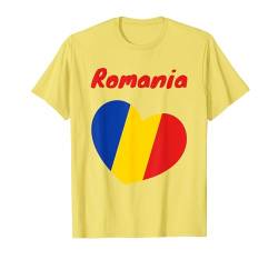 Rumänien Flagge Damen Rumänien Männer Frauen Kinder Romania T-Shirt von Rumänische Flagge Rumänien Kleidung Romania Flag