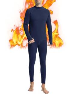 Runhit Thermounterwäsche Herren Winter Funktionsunterwäsche Thermounterhose Herren Unterhosen Lang Funktionswäsche Skiunterwäsche Thermo Unterwäsche Männer Extra Warm XL von Runhit