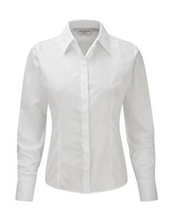 Russell Europe: Popelin Bluse LA R-924F-0, Größe:XL;Farbe:White von Russell Europe