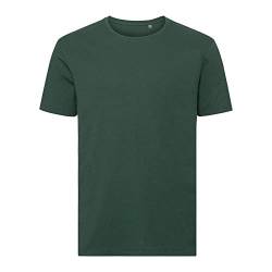 Russell Herren Authentic Pure Organik T-Shirt (XL) (Flaschengrün) von Russell