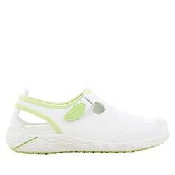 SAFETY JOGGER Arbeitsschuhe Damen Oxypas - LINA - Leichter, Bequemer Sicherheitsschuh mit Klettverschluss, ideal für Pflege, Küche oder Innenbereich, rutschfest, 39 EU Grün von SAFETY JOGGER