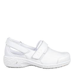 SAFETY JOGGER Sicherheitsschuhe Damen 41 EU - SAMANTHA - Leichte, Bequemer Sicherheitsclog, Klettverschluss Leder Arbeitsschuh, ideal für Pflege oder Reinigung, Oxypas, Weiß von SAFETY JOGGER