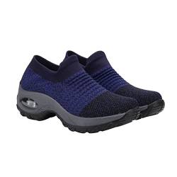 SAFIGLE 1 Paar Turnschuhe Mit Luftkissen Freizeit-Tennisschuhe Für Damen Damen-Sneaker Turnschuhe Für Damen Modische Tennisschuhe Für Damen Frau Turnschuhe Damen Sportschuhe Blue Netz von SAFIGLE