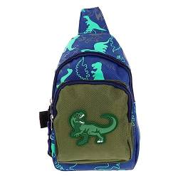 SAFIGLE 2 STK Dinosaurier-Gürteltasche für Kinder Brusttasche Rucksäcke für Jungen Sling-Geldbörse aufbewahrungssack Kinder umhängetasche Kinder Bauchtasche Cartoon-Kindertasche Nylon von SAFIGLE