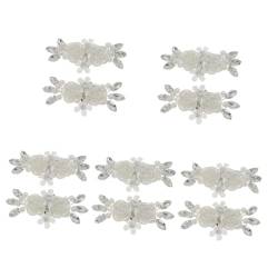 SAFIGLE 5 Paar Perlen Blumen Schuh Zubehör Braut Schuh Clips Blumen Schuh Clips Für Braut Abnehmbare Schuhe Schnalle Schuh Dekoration Charms Schuh Charms Schuh Clips Für Damen von SAFIGLE