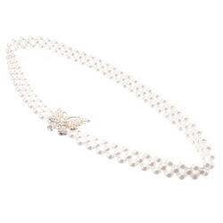 SAFIGLE Brautschmuck Schmetterling Taillenkette Diamant-taillenkette Halsketten Für Frauen Gold Taille Körperkette Diamant-choker-halskette Für Frauen Perlen Die Kette Weiß Wild Damen von SAFIGLE