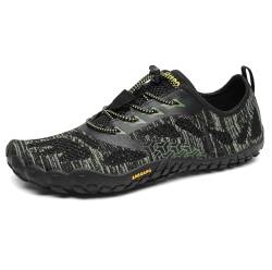 SAGUARO Unisex Wasserschuhe Schnell Trocknend Traillaufschuhe Straßenlaufschuhe Fitnessschuhe rutschfest Outdoor für Damen Herren Grün 42 von SAGUARO