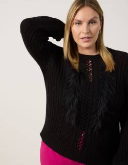 SAMOON Pullover 1/1 Arm Schwarz 50/XL von SAMOON