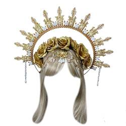 SANRLO Stirnbänder, Haar-Accessoires für Damen, DIY-Stirnband, Prinzessinnen-Haarschmuck, Festzug, Abschlussball, Party, Requisiten, Vintage-Tiaras, Haarreif für Frauen von SANRLO