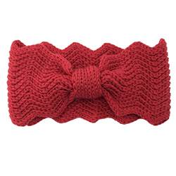 SANRLO Stirnbänder, Haar-Accessoires für Damen, gestricktes Winter-Haarband, elastische Schleifen, geknotetes Stirnband, Winter-Kopfwickel, Outdoor-Ohrwärmer, weich, warm, Ohrenschützer für Kopfwickel von SANRLO