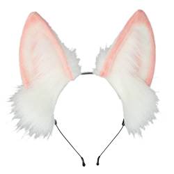 SANRLO Stirnbänder, Haarschmuck für Damen, sexy Hundeohr-Stirnband, süßes Zubehör, Cosplay, Tierohren, Pelzanzug, Maskerade, Halloween, Cosplay, Party von SANRLO