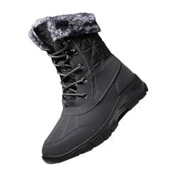 SAUTRV [ Conqueror Warme und Schneestiefel Mode in kalten Herrenschuhen, Größe 6, grau, 43.5 EU von SAUTRV