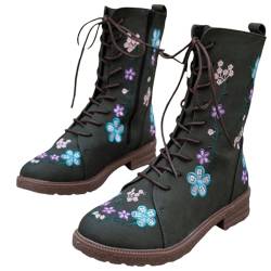 SAUTRV Modische und warme Damenstiefel, elegant, wadenhoch, modisch und warm, sexy Stiefel für Frauen mit Absatz, breite Wade, blau, 37.5 EU von SAUTRV