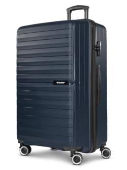 SAXOLINE großer Hartgepäck Check-in Koffer | XL Trolley 49 x 33 x 75 cm aus hochwertigem, robustem ABS Material | für Damen und Herren | 4 Doppelrollen & TSA-Schloss | Fiesta Serie von SAXOLINE