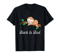 Schlafender Faultier-Liebhaber, Schlafanzug, zurück ins Bett T-Shirt von SB Arts: Sleeping Sloth Lover Collection