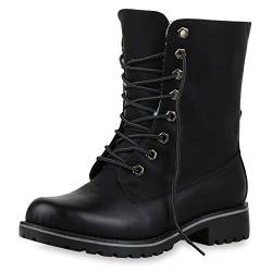 SCARPE VITA Schnürstiefeletten Damen Warm Gefütterte Stiefeletten Stiefel165426 Schwarz 38 von SCARPE VITA