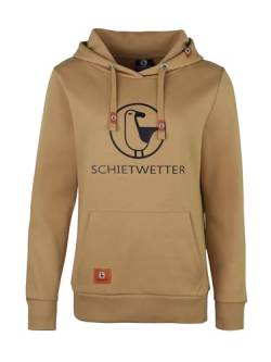 SCHIETWETTER Damen Kapuzenpullover, Hoodie, Sweater, Frauen Oberteile, Sweatshirt, bedruckt coffee 50 von SCHIETWETTER