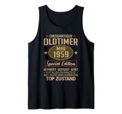 Oldtimer Mai 1959 Jahrgang Mai 1959 Geburtstag Tank Top von SCHONEND BEHANDELN OLDTIMER MAI 1959