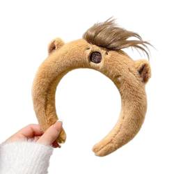 Teenager Cartoon Capybara Stirnband Erwachsener Plüsch Kopfbedeckung Für Make Up Waschen Des Gesichts Sport Stirnband Anti Haar Slip Wasch Gesichts Stirnbänder Für Frauen Wasch Gesichts Haar von SCUDGOOD