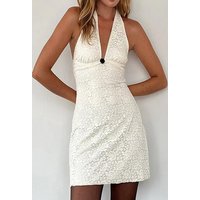 SEGUEN Sommerkleid Sommer Mode Paket Hüfte Kleid Temperament sexy rückenfreie Kleider (Tiefe V-Ausschnitt kurze Kleider) von SEGUEN