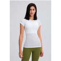 SEGUEN Sporttop Kurzarm-Yoga mit Rundhalsausschnitt (Enges, lässiges Sporttop, t-shirt damen sommer) von SEGUEN